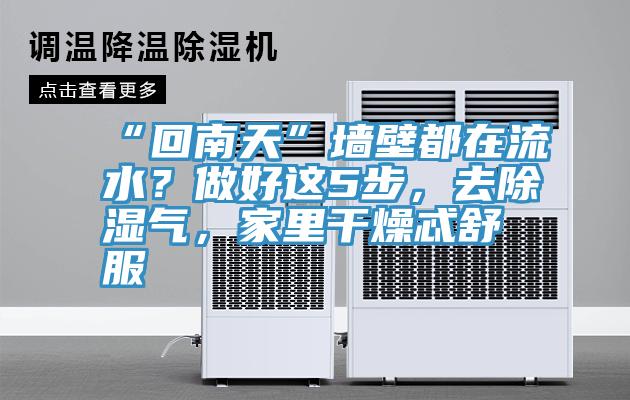 “回南天”牆壁都在流水？做好這5步，去除濕氣，家裏幹燥忒舒服
