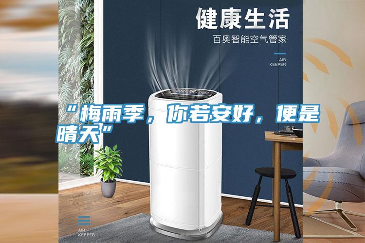 “梅雨季，你若安好，便是晴天”