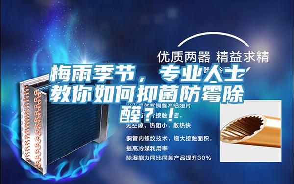 梅雨季節，專業人士教你如何抑菌防黴除醛？！
